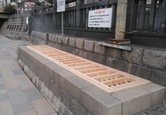 地元の人が春に良く利用するつぼ