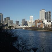 淀川と別れ大阪市内を流れる川