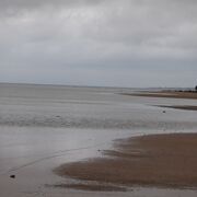 石垣島の西側の大きな弓の様な湾でした。