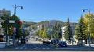 小樽駅前の大通り