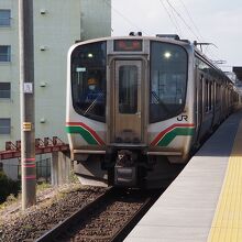 東照宮駅停車中