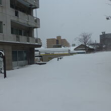 一面雪でした