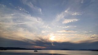 夕焼けが綺麗でした。