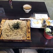 「おおもり」がない？ちょっと残念な蕎麦屋