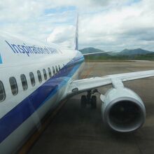 関西空港へ向けての搭乗機