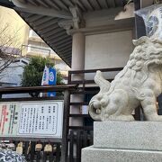 江戸通り沿いにある神社