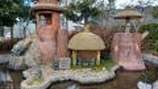 泉の中に鬼太郎います。