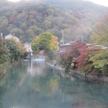 橋の上からの風景です