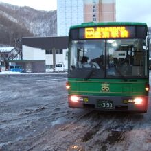 登別温泉から登別駅行きのバス