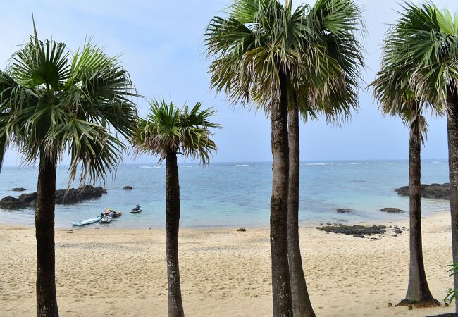 ばしゃ山村目の前のビーチ