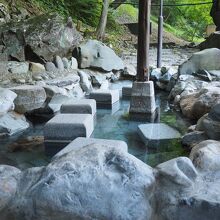 山口川音の足湯