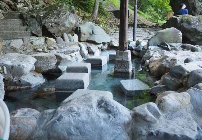 山口川音の足湯