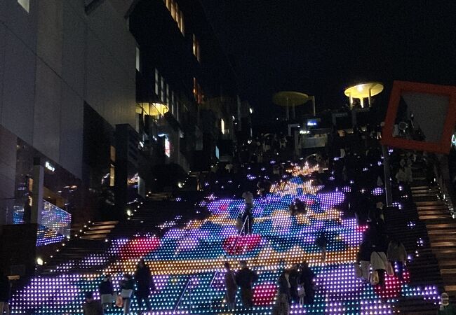 京都駅ビル大階段  グラフィカルイルミネーションPlus