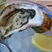 広島名物の生牡蠣が食べられます。