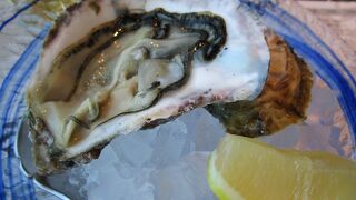 広島名物の生牡蠣が食べられます。