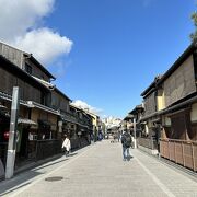 京都の美しい街並みが楽しめる通り