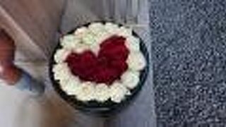 2月の爽やかな朝に、手水花を拝見