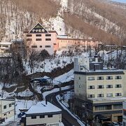 冬の登別温泉