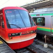 「キンメ電車」に乗車
