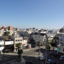 お部屋からの眺め。お部屋の位置によって眺望は変わります。