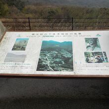 平成5年の火砕流の様子がよく分かるパネルです。