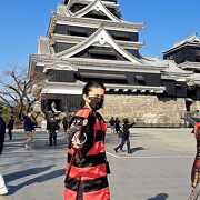 熊本城の天守閣に入ることができましたが、、、