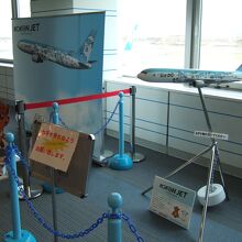 エアドゥポケモンジェットの模型も展示されていました