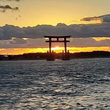弁天島の夕陽