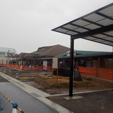 道の駅鹿島は駐車場改修工事中でした。