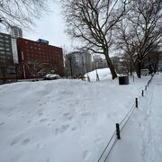 雪まつりの壊した雪像の雪が残ってました！