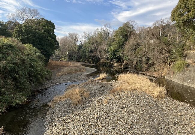 高麗川沿岸の遊歩道