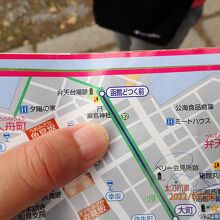 地図上の場所です