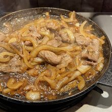 最後に肉を混ぜて完成です。