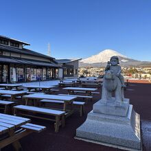 雪景色＆明け方の富士山