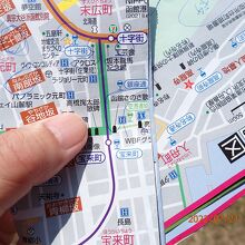 地図上の場所です