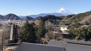 韮山反射炉（静岡県伊豆の国）ー富士山の眺めー茶畑越しの眺め：世界遺産外観だけで