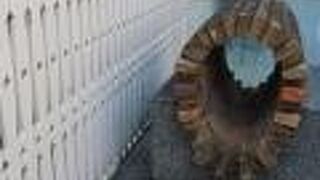 外国人居留地に埋設されていた、レンガ造りの下水管