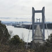 昭和63年に開通した本州四国連絡橋