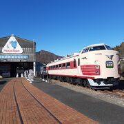 横川車両区の跡地に作られた施設で、碓氷峠を越える鉄道の歴史を展示
