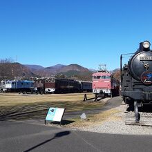 ＳＬや信越本線を走った車両の展示