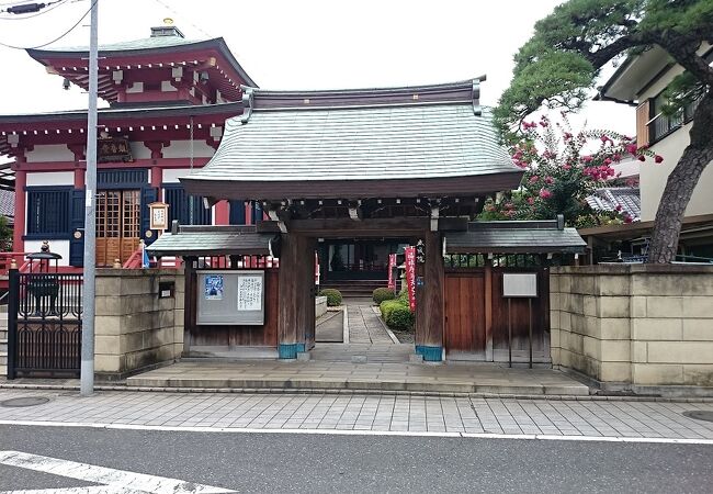 池上本門寺門前にある日蓮宗寺院