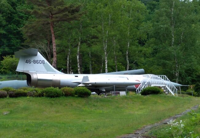 航空自衛隊の名機が展示されている