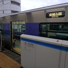 あおなみ線で乗車した列車は全車ロングシートだった