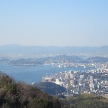 火の山展望台から周防灘方面をがよく見えます。