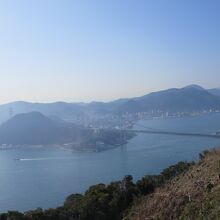 関門橋と関門海峡