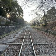 線路の上を歩ける観光名所