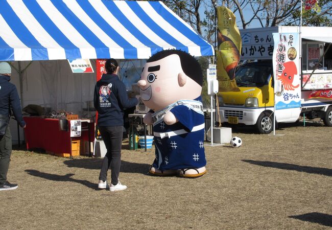 無料の「足湯」が有名