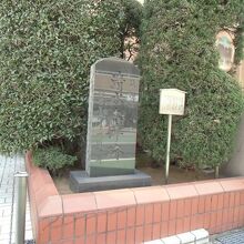 草加宿本陣跡石碑