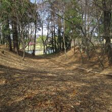 古河公方館跡堀切