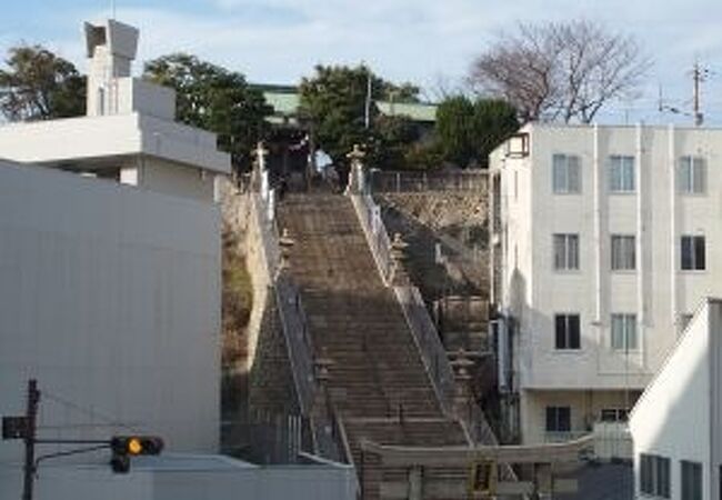 下関駅前の高台に鎮座する